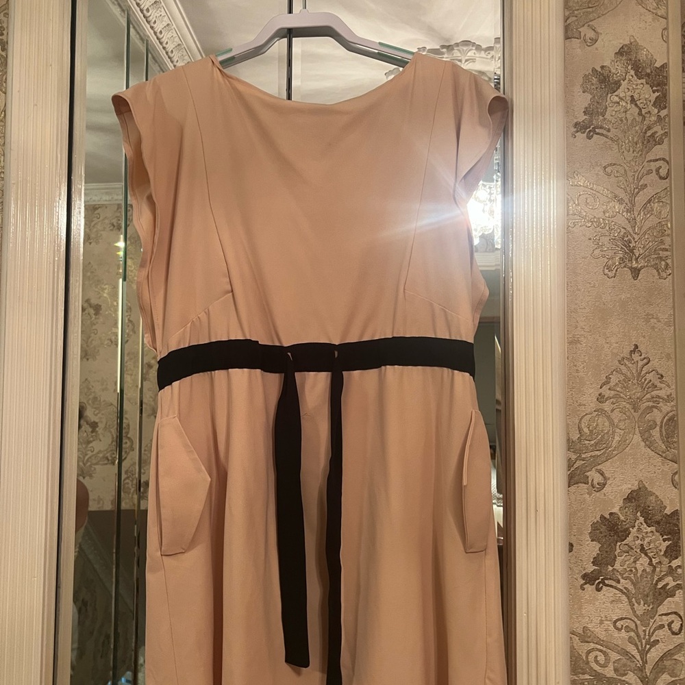Annie Pink A-Line Mini Dress with Cap Sleeves